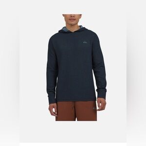 Quiksilver Mens Textured Pullover Sweater Hoodie
